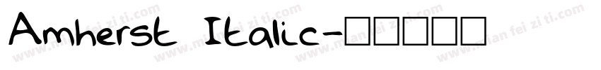Amherst Italic字体转换